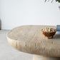 A&B Home 36" x 15" Bundle of 8 Oval-Shaped Cream Cement Coffee Table