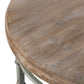 A&B Home 36" x 16" Bundle of 10 Round Wood Tabletop With Metal Coffee Table