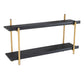 A&B Home 36" x 21" Bundle of 35 Black Two-Tier Shelving