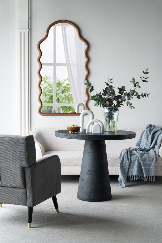 Small round black kitchen table online