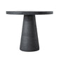 A&B Home 36" x 30" Round Black Cement Dining Table With Pedestal Base