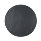 A&B Home 36" x 30" Round Black Cement Dining Table With Pedestal Base