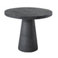 A&B Home 36" x 30" Round Black Cement Dining Table With Pedestal Base