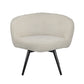 A&B Home 36" x 31" Bundle of 8 Cream Swivel Chair With Four Legs and Foam Cushions