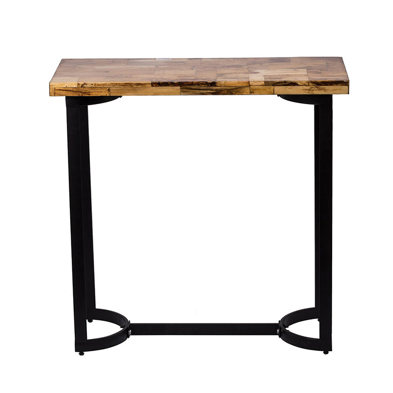 A&B Home 36" x 35" Bundle of 5 Urban Industrial Matte Black Console Table