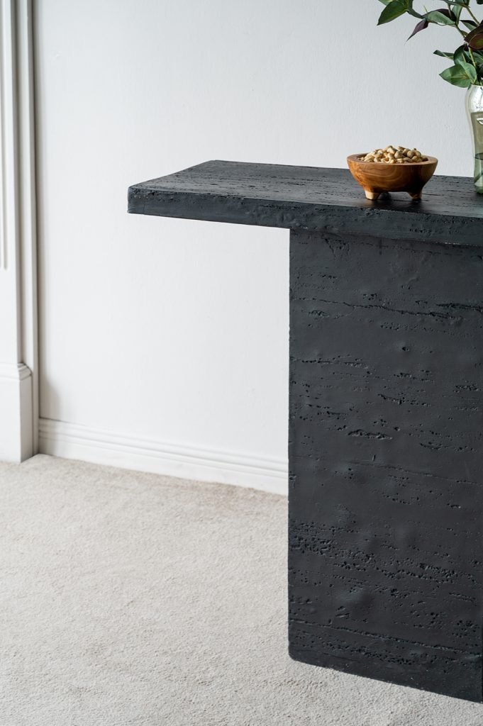 A&B Home 36" x 36" Bundle of 9 Square-Shaped Black Cement Coffee Table With Pedestal Base