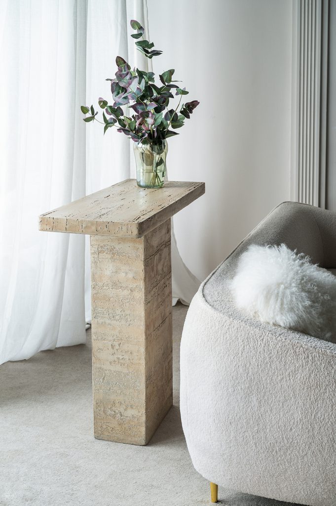 A&B Home 36" x 36" Bundle of 9 Square-Shaped Cream Cement Coffee Table With Pedestal Base