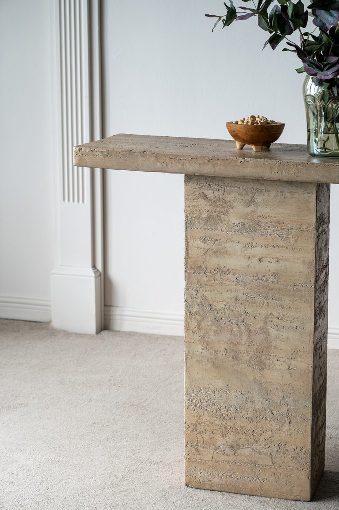 A&B Home 36" x 36" Bundle of 9 Square-Shaped Cream Cement Coffee Table With Pedestal Base