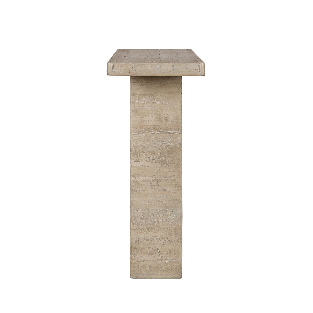 A&B Home 36" x 36" Bundle of 9 Square-Shaped Cream Cement Coffee Table With Pedestal Base