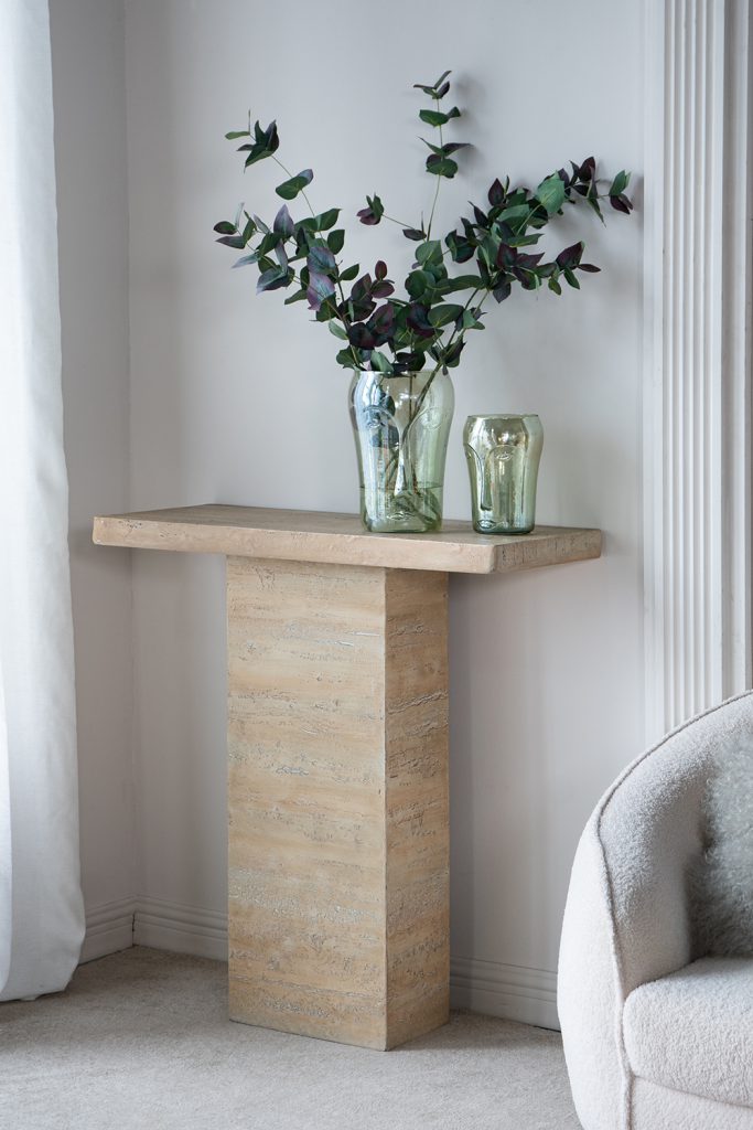 A&B Home 36" x 36" Bundle of 9 Square-Shaped Cream Cement Coffee Table With Pedestal Base