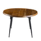 A&B Home 39" x 16" Bundle of 8 Oval-Shaped Wooden Tabletop Coffee Table With Black Metal Legs