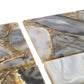 A&B Home 4" Set Of Four Bundle of 26 Square-Shaped Gray Agate Coasters