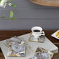 A&B Home 4" Set Of Four Bundle of 26 Square-Shaped Gray Agate Coasters