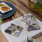 A&B Home 4" Set of Four Bundle of 26 Black Agate Coasters