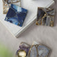 A&B Home 4" Set of Four Bundle of 26 Blue Agate Coasters