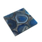 A&B Home 4" Set of Four Bundle of 26 Blue Agate Coasters