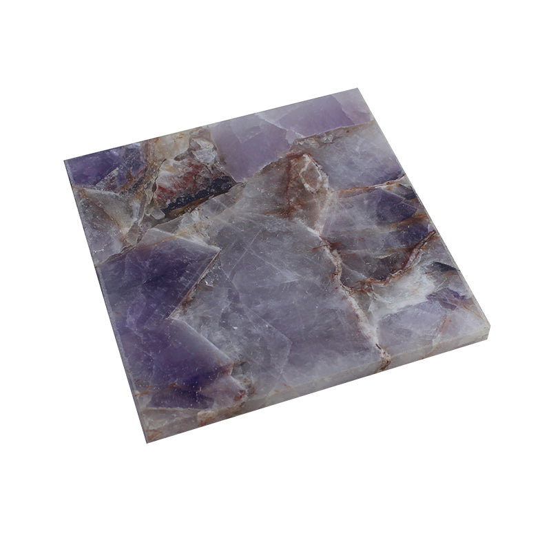 A&B Home 4" Set of Four Bundle of 26 Purple Quartz Coasters