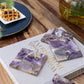 A&B Home 4" Set of Four Bundle of 26 Purple Quartz Coasters