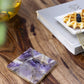 A&B Home 4" Set of Four Bundle of 26 Purple Quartz Coasters