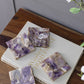 A&B Home 4" Set of Four Bundle of 26 Purple Quartz Coasters