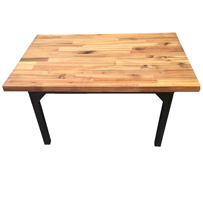 A&B Home 40" x 28" Bundle of 7 Rectangular Wooden Top With Black Iron Legs Cocktail Table