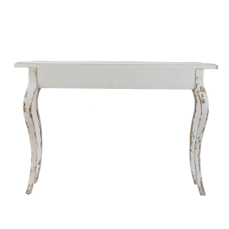 A&B Home 46" x 30" Bundle of 8 Weathered Off-White Console Table