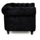 A&B Home 46" x 31" Bundle of 3 Black Upholstery With Unique Gold Nail Heads Sofa Chair