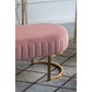 A&B Home 47" x 17" Bundle of 10 Standard Pink and Gold Upholstered Microfiber Bench