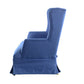 A&B Home 52" x 44" Bundle of 3 Two-Seater Winged Back Blue Chair