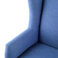 A&B Home 52" x 44" Bundle of 3 Two-Seater Winged Back Blue Chair