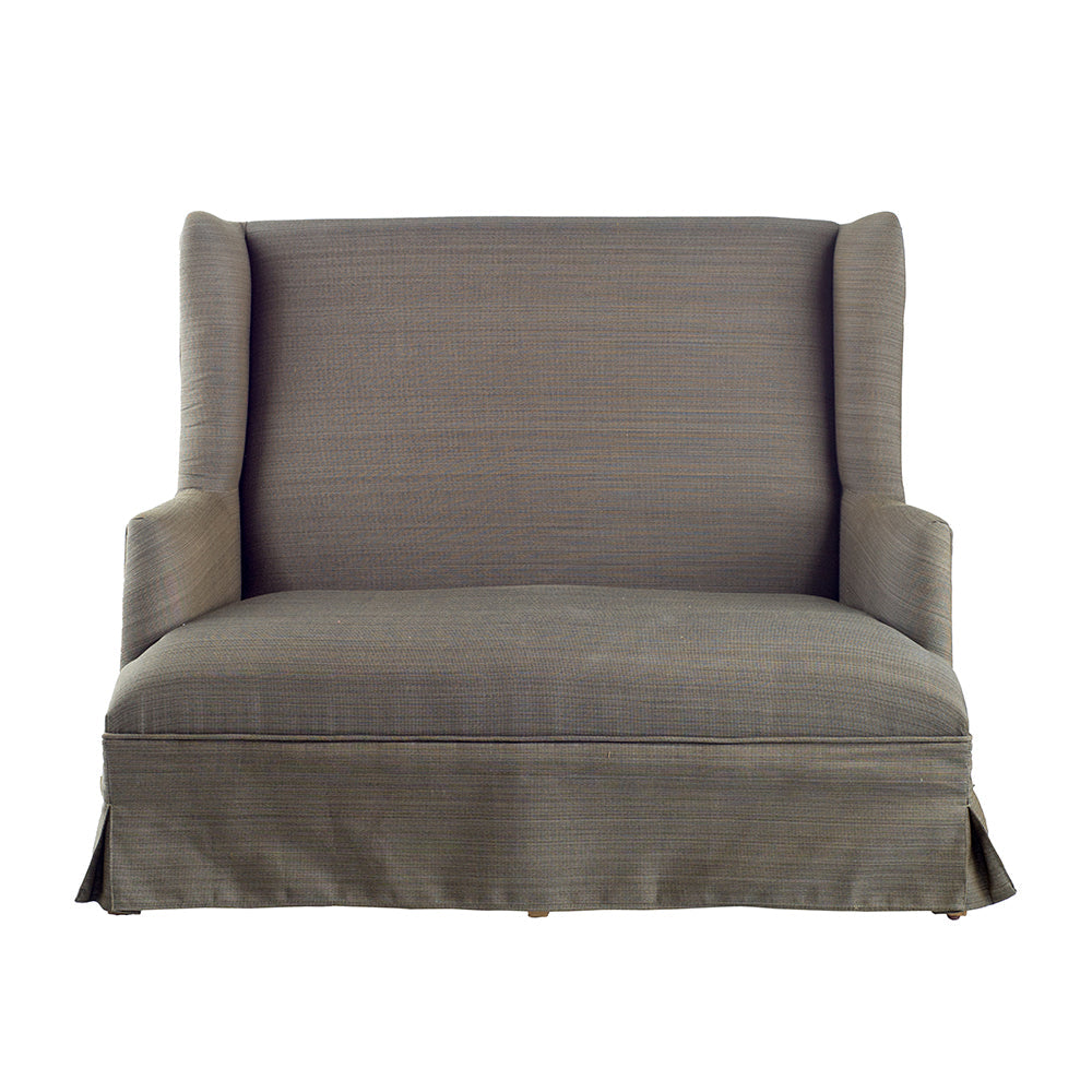 A&B Home 52" x 44" Bundle of 3 Two-Seater Winged Back Taupe Chair