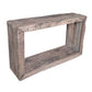 A&B Home 53" x 32" Bundle of 2 Cube Rustic Tabletop With Wood Console Table