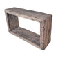 A&B Home 53" x 32" Bundle of 2 Cube Rustic Tabletop With Wood Console Table