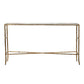 A&B Home 56" x 30" Bundle of 11 Antique Gold Mirrored Tabletop Console Table With Criss-Cross Details