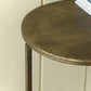 A&B Home 57" x 31" Bundle of 10 Oval Bronze Tabletop With Two Matching Shelves Console Table