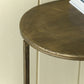 A&B Home 57" x 31" Bundle of 12 Oval Bronze Tabletop With Two Matching Shelves Console Table