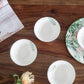 A&B Home 6" Bundle of 49 Set Of Four Round White and Green Botanical Print Cereal Bowls