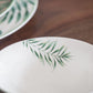 A&B Home 6" Bundle of 49 Set Of Four Round White and Green Botanical Print Cereal Bowls