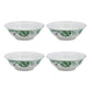 A&B Home 6" Bundle of 49 Set Of Four Round White and Green Botanical Print Cereal Bowls