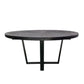 A&B Home 63" x 31" Bundle of 3 Round Black Dining Table