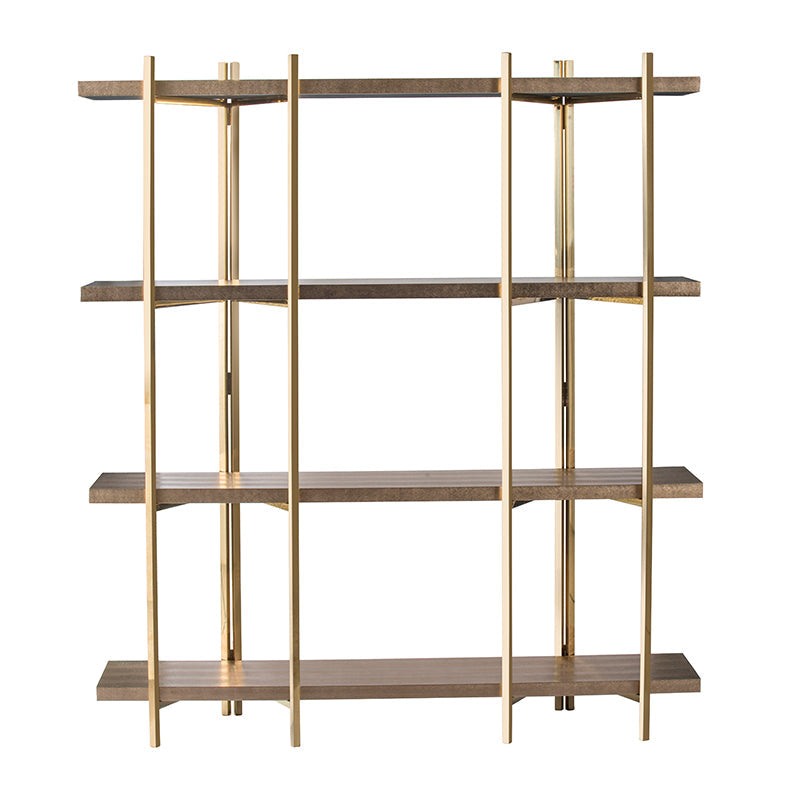 A&B Home 63" x 71" Bundle of 3 Rectangular Four-Tiered Wooden Base Shelf