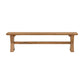 A&B Home 69" x 18" Bundle of 7 Long Brown Cross Bench