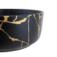 A&B Home 7" Bundle of 115 Round Neutral Black With Gold Details Serving Bowl