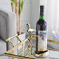 A&B Home 7" x 9" Bundle of 24 Polished Gold Wine Bottle Holder