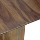 A&B Home 71" x 30" Bundle of 2 Brown Rectangular Dining Table With Panel Legs