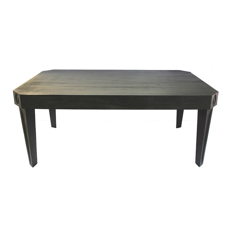 A&B Home 72" x 30" Bundle of 3 Black Octoblock Dining Table