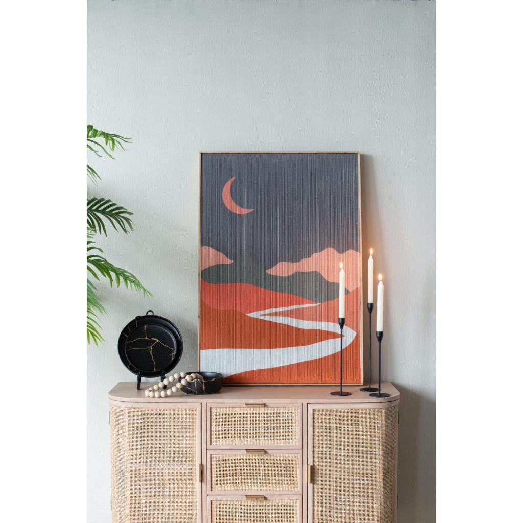 A&B Home 8" Bundle of 168 Japanese-Inspired Black With Gold Detail Dinner Plate