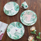 A&B Home 8" Bundle of 49 Set Of 4 Botanical Design Porcelain Round Salad Plates