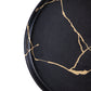 A&B Home 8" Bundle of 85 Japanese-Inspired Black With Gold Detail Dinner Plate