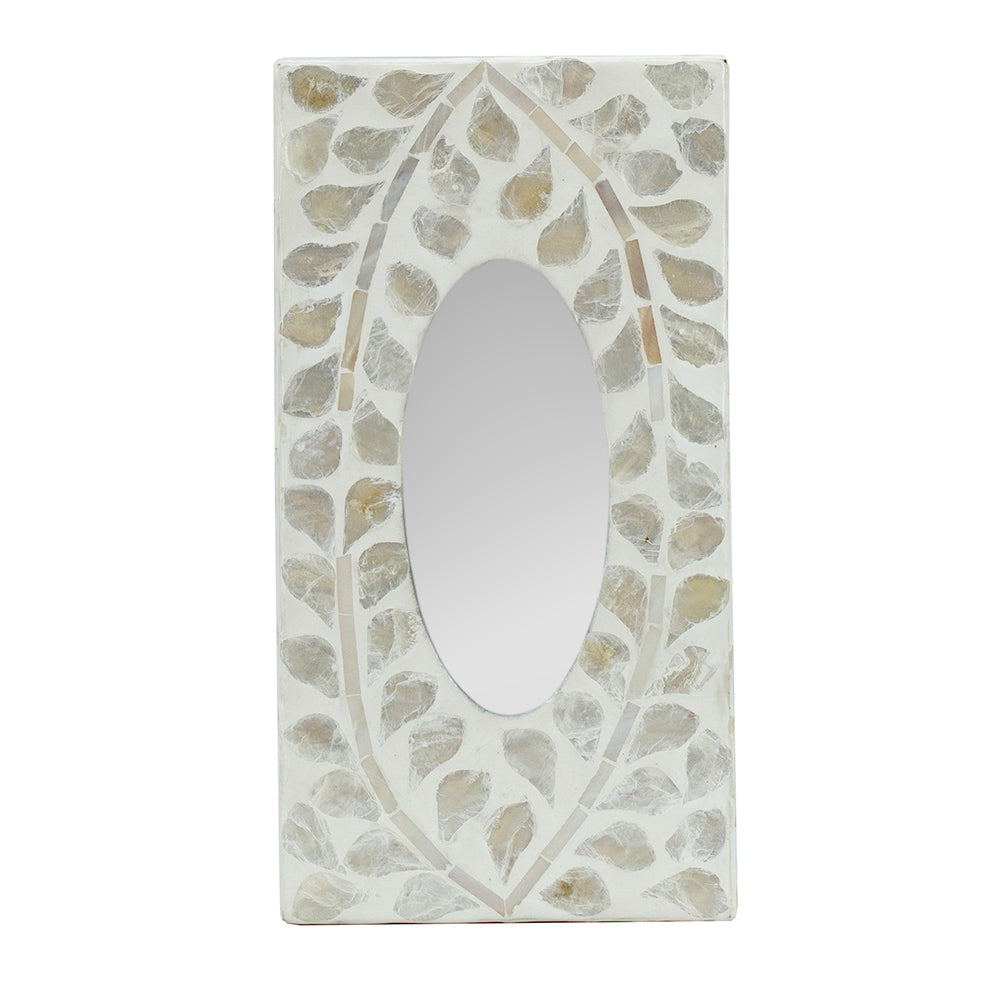 A&B Home 9" Bundle of 96 Rectangular White With Capiz Accent Tissue Box